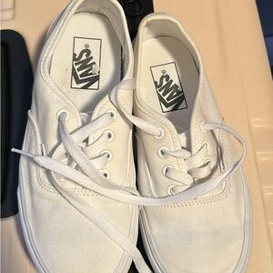 Vans Classic White Lace-Up Sneakers